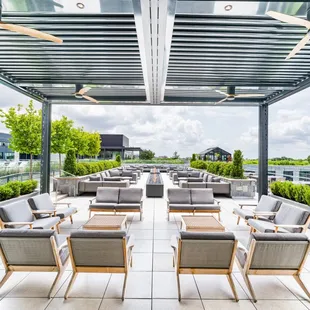 lounges on the roof