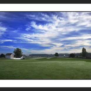 Number 1 tee presents a beautiful country scene.