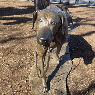 Front courtyard sculpture.