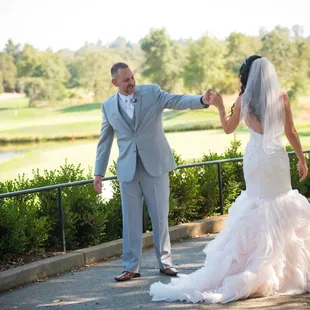 Lovely backdrop for our first look.