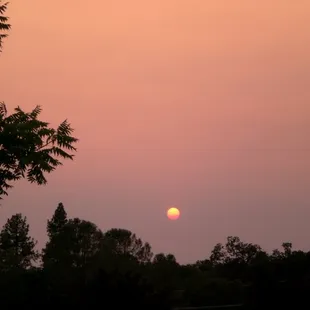 sundown from the patio
