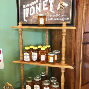 They sell local honey here