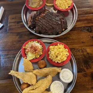 Smashvilles Finest Catfish Plate and Rib Plate