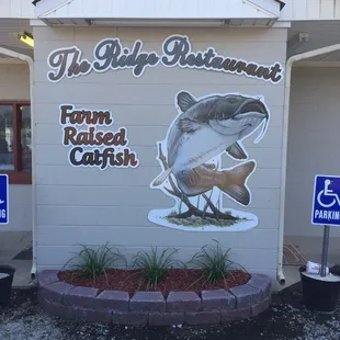 the front of the restaurant