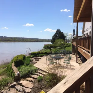More patio and view of the Ohio.