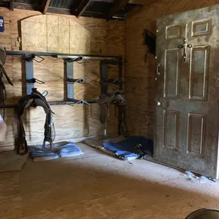 Inside stable/shed