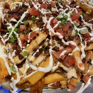 Loaded Bacon and Cheese Fries