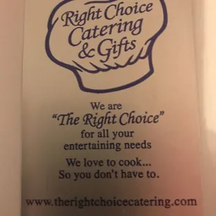 Right Choice catering is the right choice for your event!