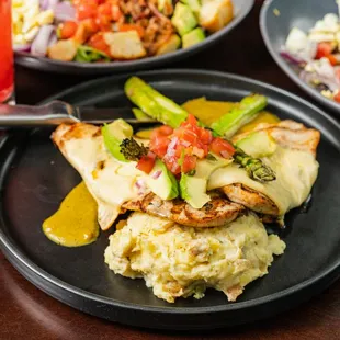 a plate of food on a table