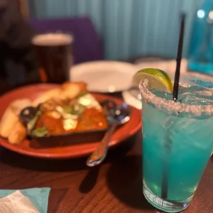House Margarita (blue?) ; Meatballs