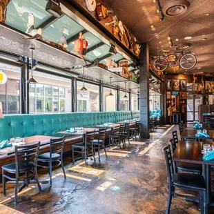 the interior of the restaurant