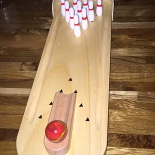 Mini-bowling! So adorable!