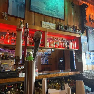 Behind the bar
