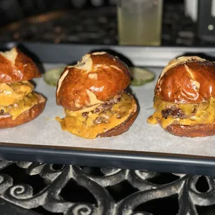 Beef burger sliders