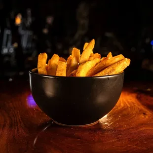 a bowl of french fries