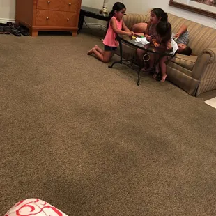 Carpet looks rough, rugged &amp; raw.