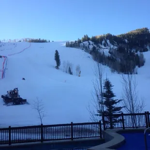 The view from the pool.