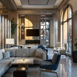 Bar Juniper Seating Area at The Ritz-Carlton Dallas, Las Colinas.