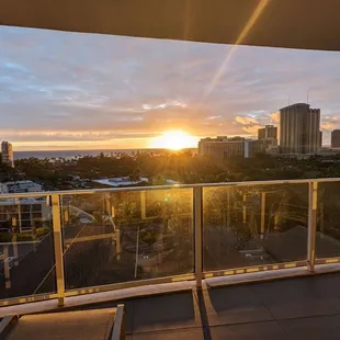 Balcony with Sunset