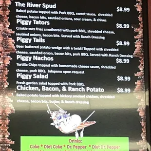 the menu