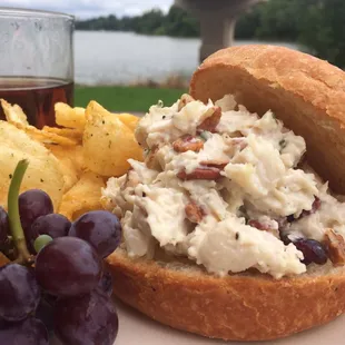 Chicken salad croissant