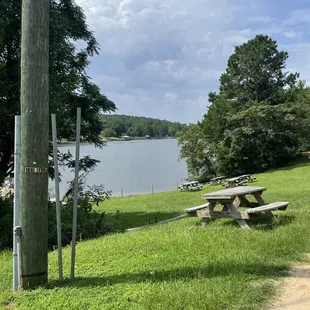 Lake next to River Deck grill