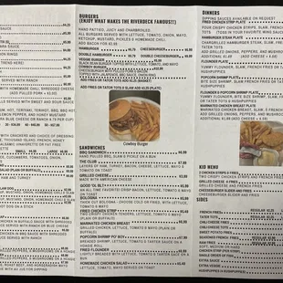 the menu