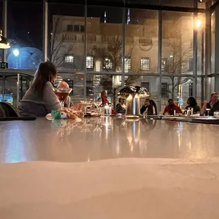 Dinner at the bar