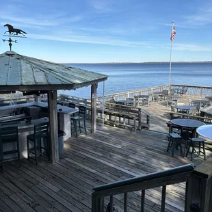 Outside bar and deck