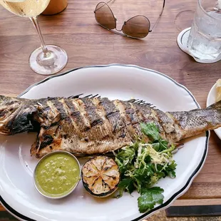 Grilled Whole Branzino (amazing)