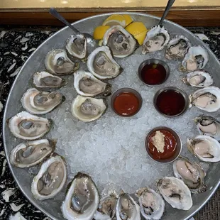 Oysters on daily happy hour