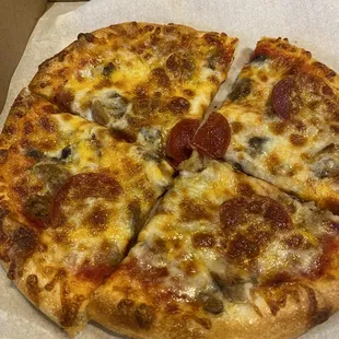 Meat lovers pizza.