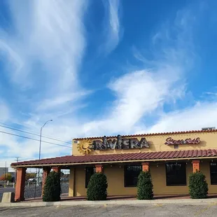 the front of the restaurant
