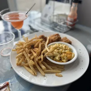 fish &amp; mac n cheese