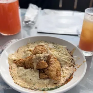 Southern Fried Fish and Grits