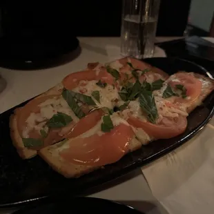 Tomato basil flat bread