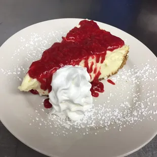 White Chocolate Raspberry Cheesecake