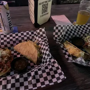 Taco Tuesday-fish-soft shell and ground beef hard shell