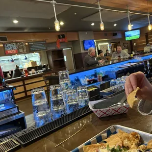 interior, sushi and sashimi