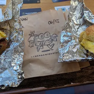 The biscuits!...O.G. (L) and brisket (R)