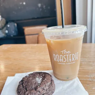 Cold Brew and mocha chocolate chip cookie