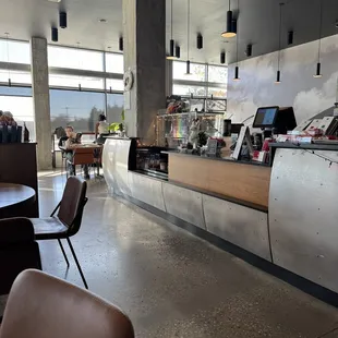 the interior of the restaurant