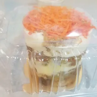 Carrot cake in a To Go Box