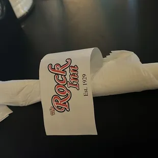 Napkins and silverware