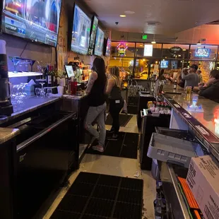 customers at the bar