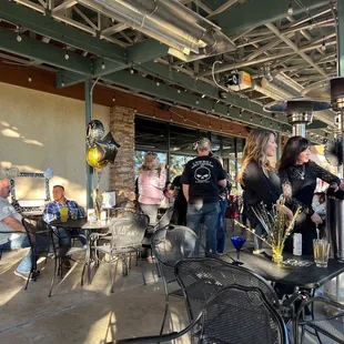 Outdoor patio party