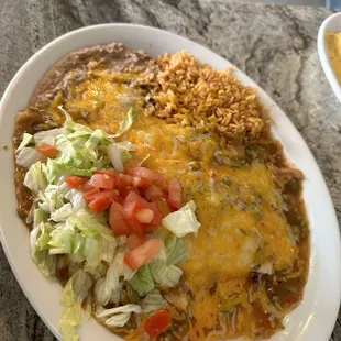 Enchilada night on Thursdays