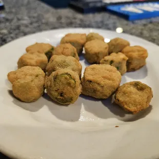 Fried okra tastes exactly like fried goblin fingers.