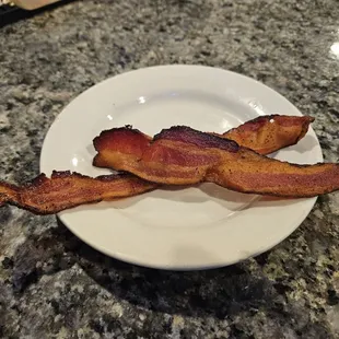 Bacon. Tastes nothin&apos; like peanut butter.