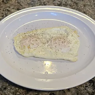 Two eggs, over easy, fuzeball!